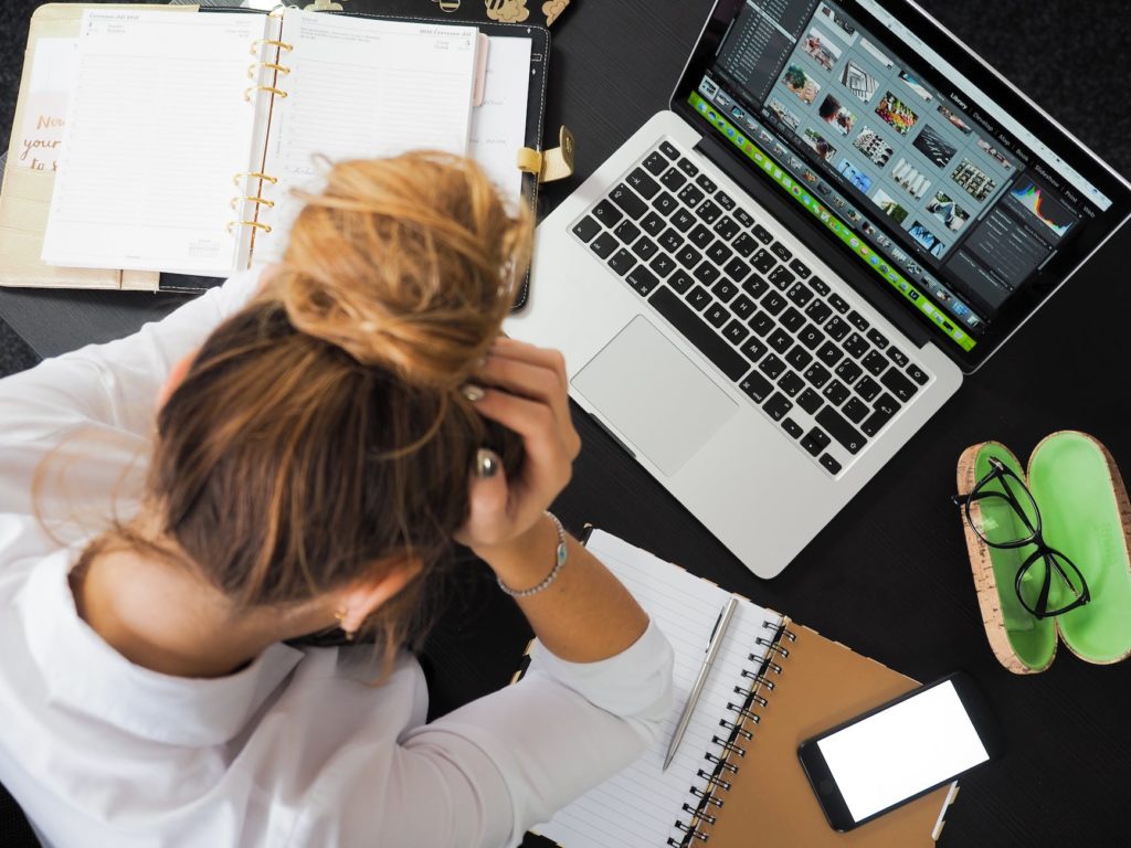Woman frustrated about income